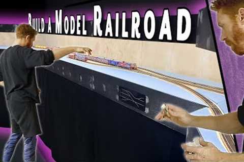 Building a Model Railroad: Adding Lights, Fascia & Curtains