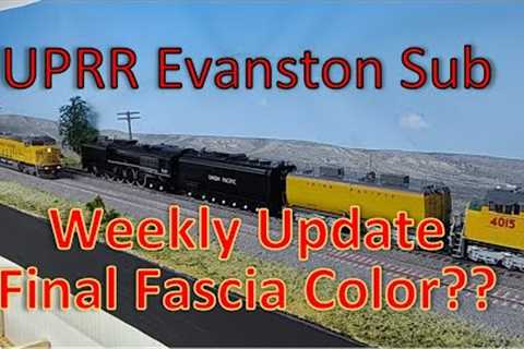 Weekly Update HO Model Railroad in Action UPRR Evanston Sub Upper-Level Fascia Color & more..