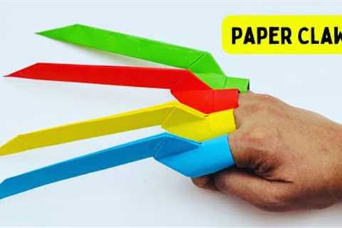 How To Make Easy Paper CLAWS For Kids / Halloween Craft Ideas / Paper Craft Easy / KIDS crafts