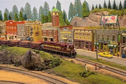 Beautiful Model Railroad HO Scale Gauge Train Layout at the Lake County Model Railroad Club