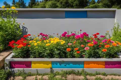 Revamp Your Garden with a Painted Cinder Block Raised Bed