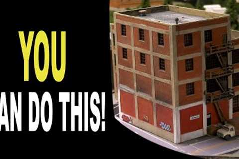 Model Railroad Kit Building  & Painting  YOU CAN DO THIS! Great Results!