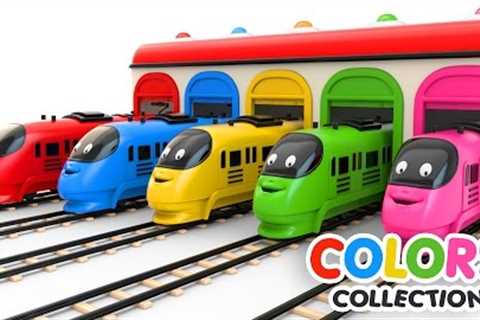 Colors for Children to Learn with Toy Trains - Colors Videos Collection