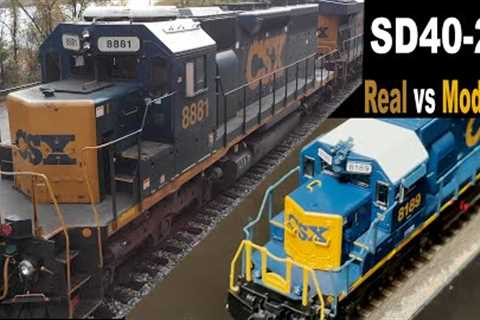 REAL vs. MODEL RAILROAD! Engineer Shows Great SD40-2 & Reviews BLI