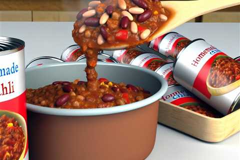 Canned Homemade Chili: Convenient and Delicious Meals