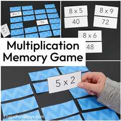 Printable Multiplication Tables Memory Game