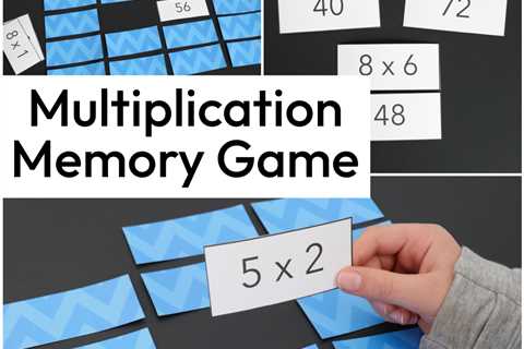 Printable Multiplication Tables Memory Game