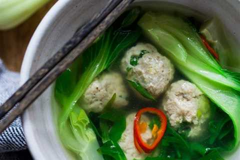 Asian Chicken Meatball Soup