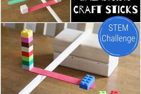Crazy Balancing Craft Sticks STEM Challenge