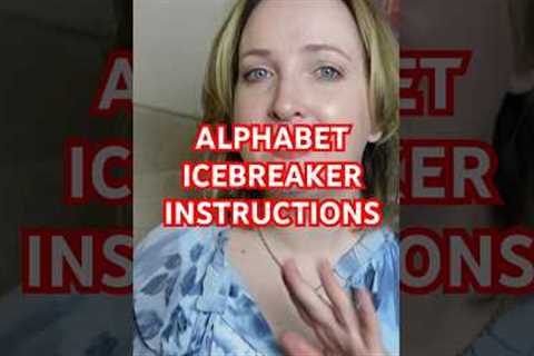 Alphabet Icebreaker Game for Groups#icebreaker #childrensministry #backtoschool