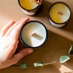 HOMSFOU Scented Taper Candles – Handcrafted Soy & Beeswax Candle Sticks for Weddings & Home ..