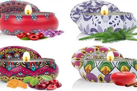 LIVILLA Christmas Candles | Scented Soy Candle Gift Set for Women & Holidays