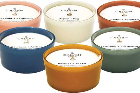 Calyan Wax Co. Soy Candle Giftset - Dignity Series 6 Premium Scents, 100% Soy Wax