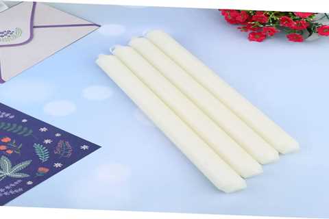 Elegant Ciieeo Wedding Taper Candles - Smokeless Soy Candles for Romantic Events